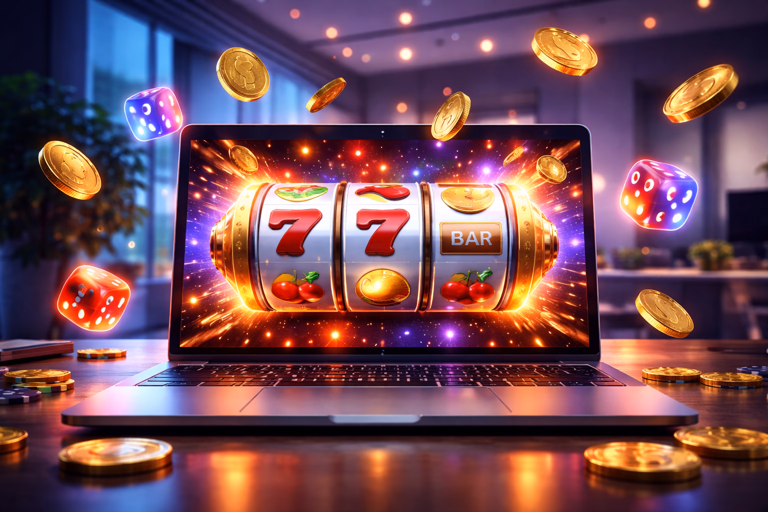 আধুনিক ডেস্কটপে BDJACKPOT ক্র্যাশ-স্টাইল গেম প্রদর্শিত হচ্ছে উজ্জ্বল বাজি সূচক এবং একটি দীপ্তিময় পেআউট মিটার সহ যা একটি নিমগ্ন ডিজিটাল গেমিং দৃশ্য তৈরি করছে